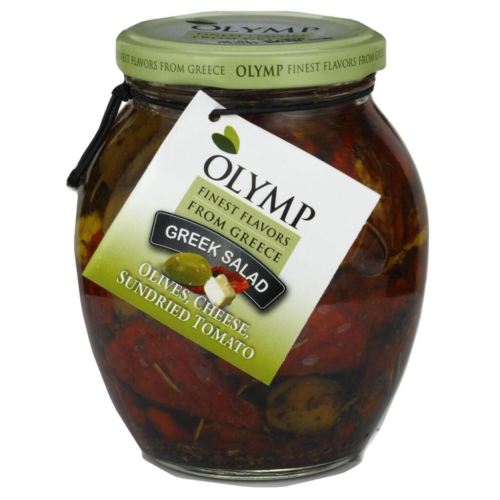 Салат Olymp Греческий томат-сыр-оливки, 370мл (5201409806971)
