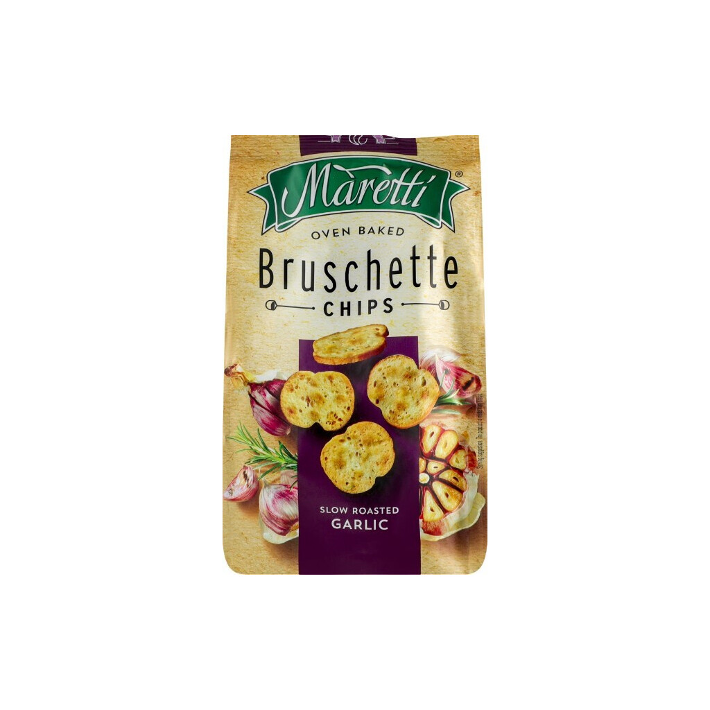 Брускеты Maretti со вкусом чеснока, 80г (0250016006675)