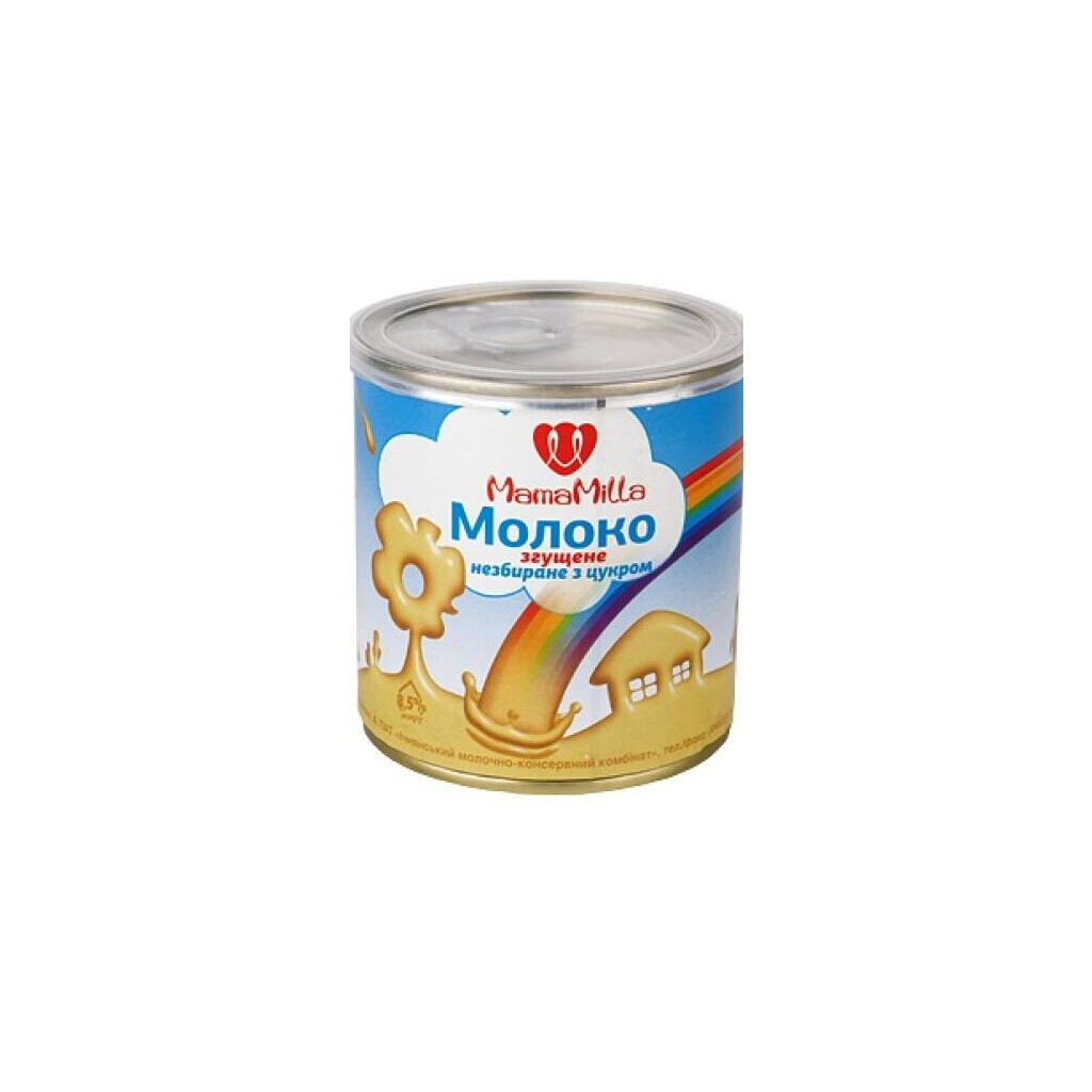 Молоко сгущенное Mama Milla цельное с сахаром. 8,5%  380г (4820103340591)