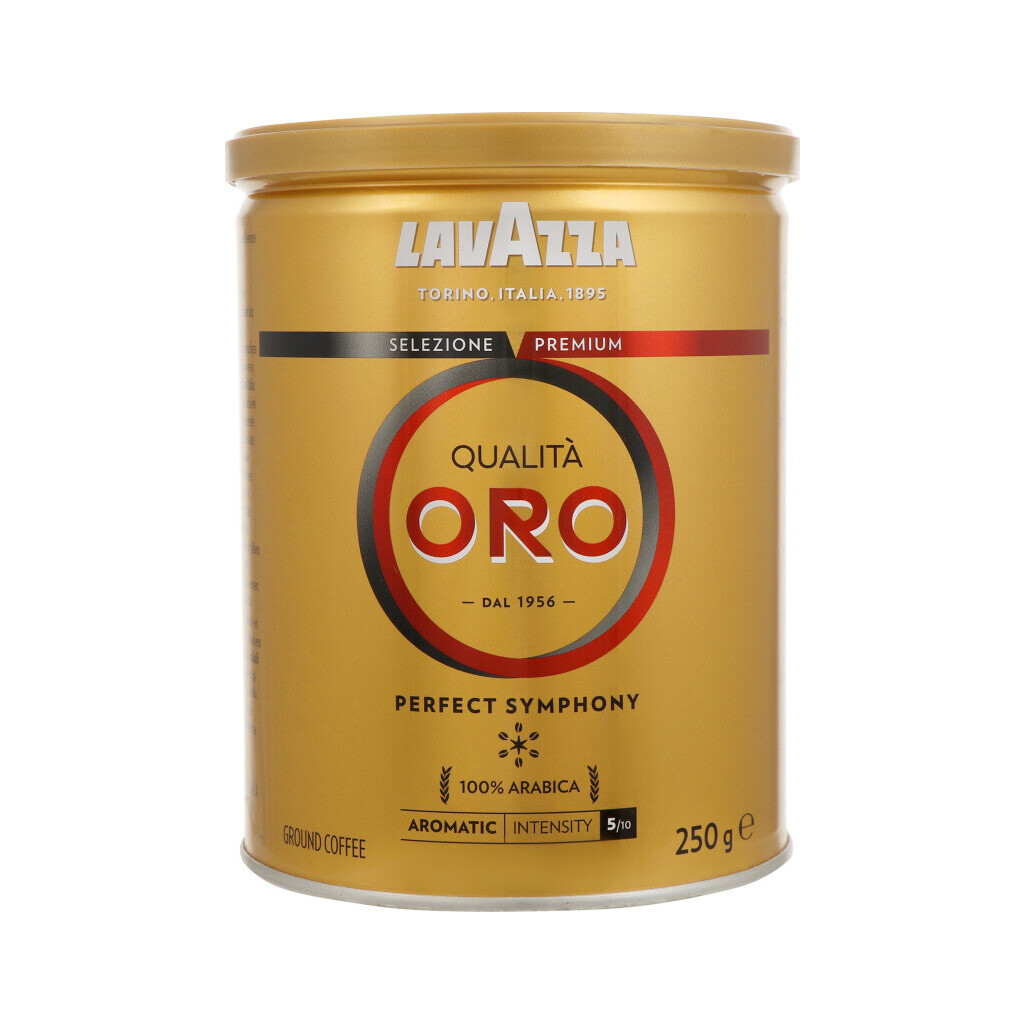 Кофе молотый Lavazza Qualita Oro ж/б, 250г(8000070012141)