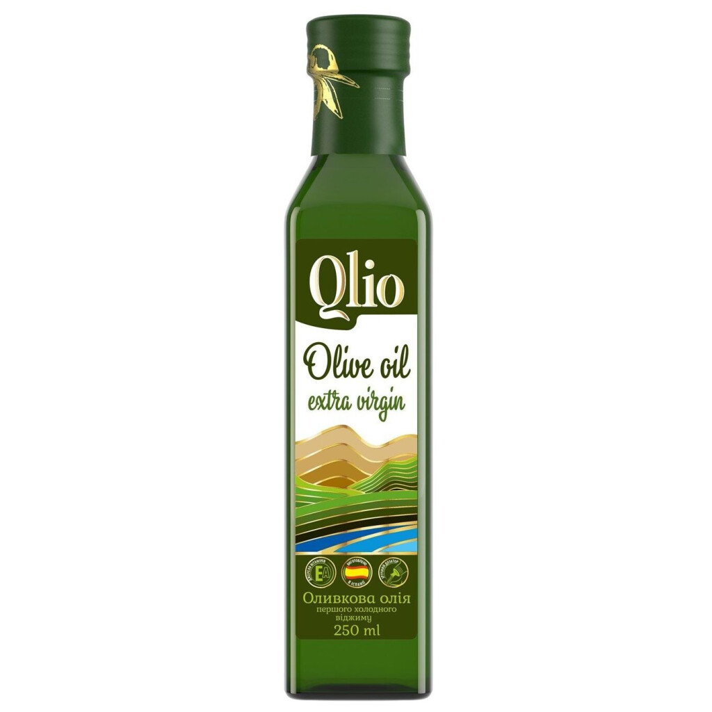 Масло оливковое Qlio первого холодного отжима, 250мл (4820078574175)
