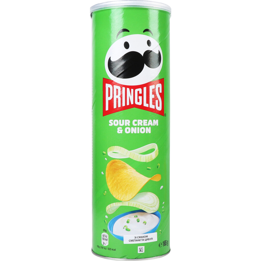 Чипсы Pringles сметана-лук, 165г (5053990101597)