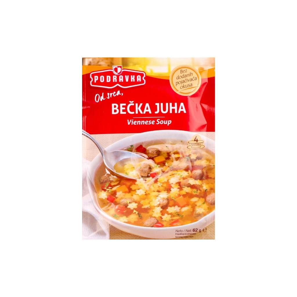 Суп Podravka по-віденськи з печінковими фрикадельками, 62г (3850104088162)