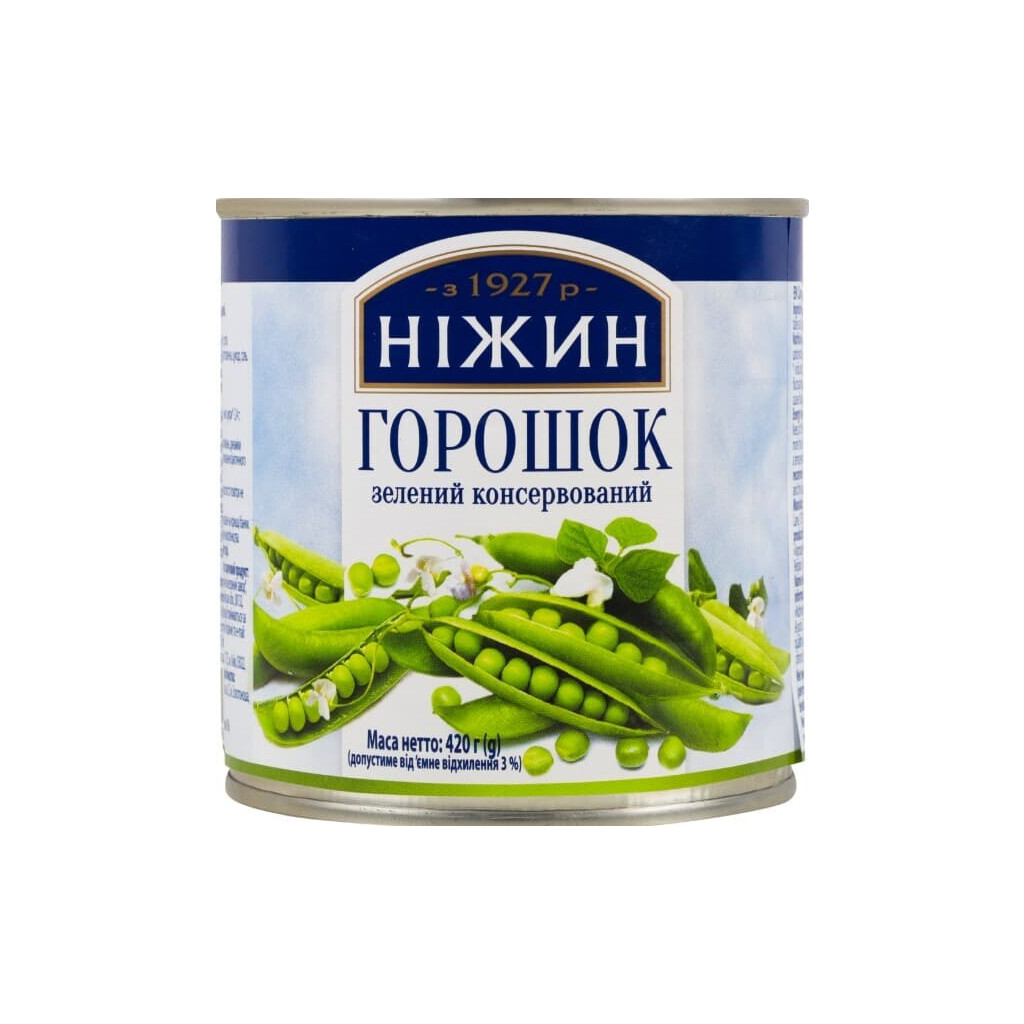 Горошок Ніжин зелений, 420г (4823006803651)