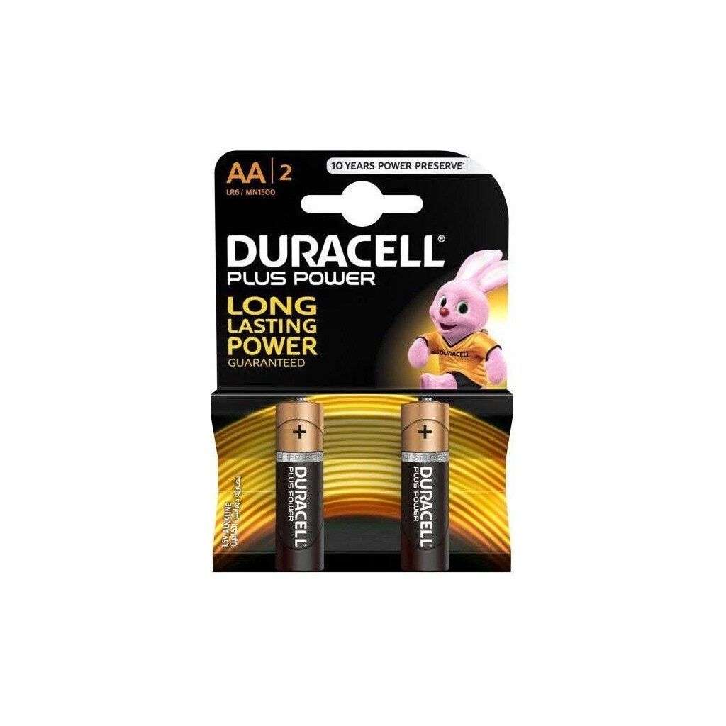 Батарейка Duracell Basic AA LR6/MN1500 1.5v, 2шт/уп (5000394058163)