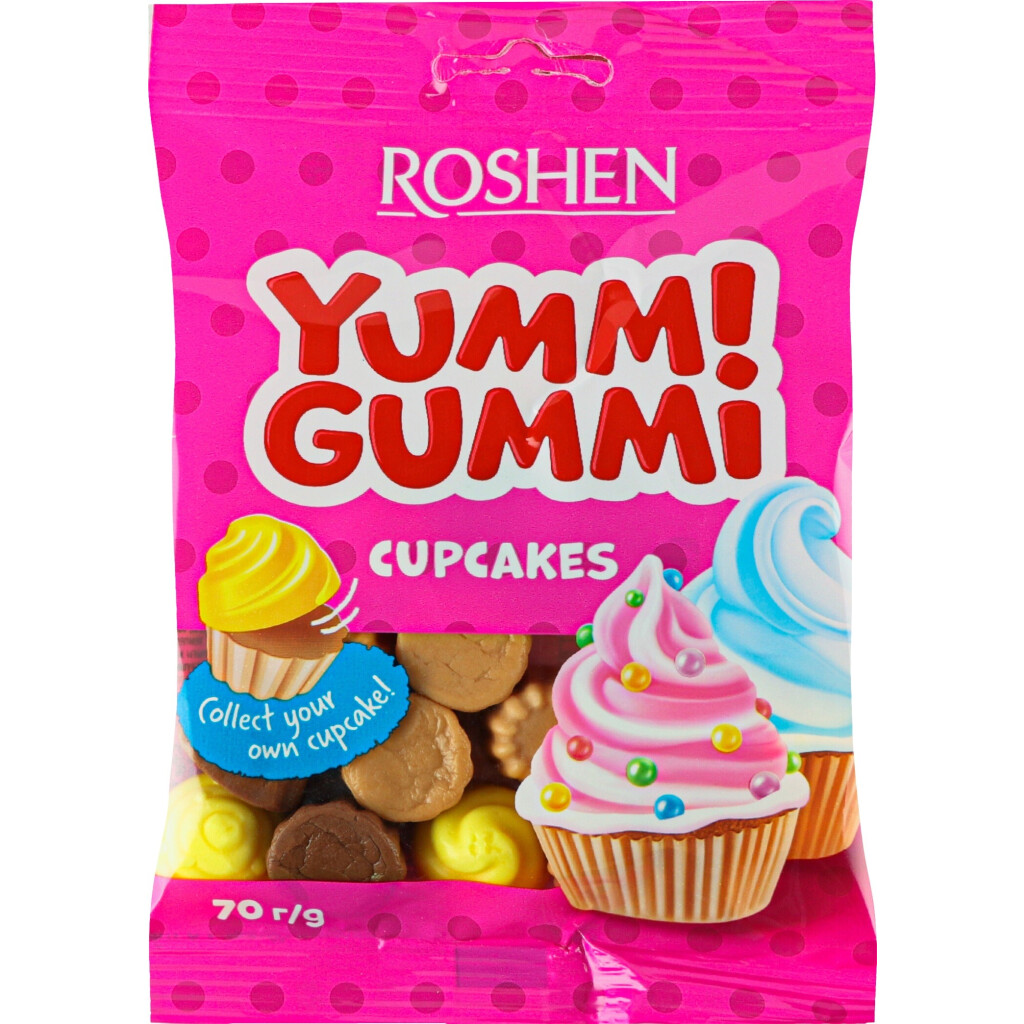 Мармелад Roshen Yummi Gummi Cupсakes, 70г (4823077638596)