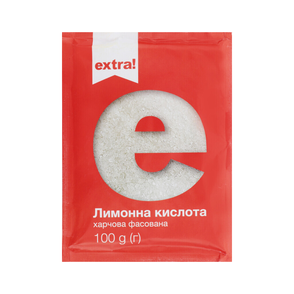Кислота лимонная Extra! пищевая, 100г (4823096405759)