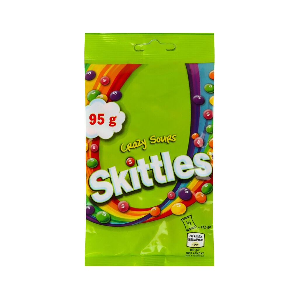 Драже Skittles Кисломикс, 95г (4009900510851)