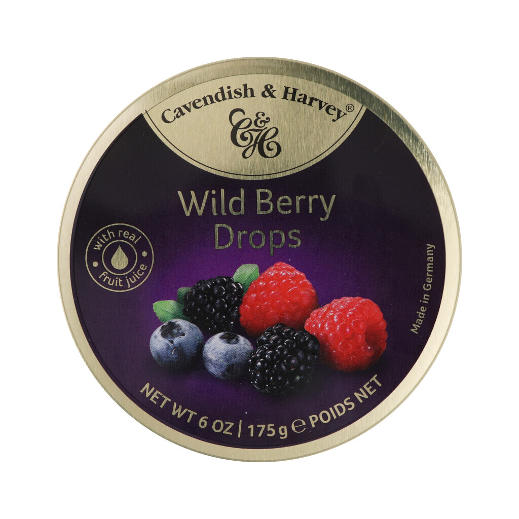 Леденцы Cavendish&Harvey Wild Berry Drops, 175г (4037719068317)
