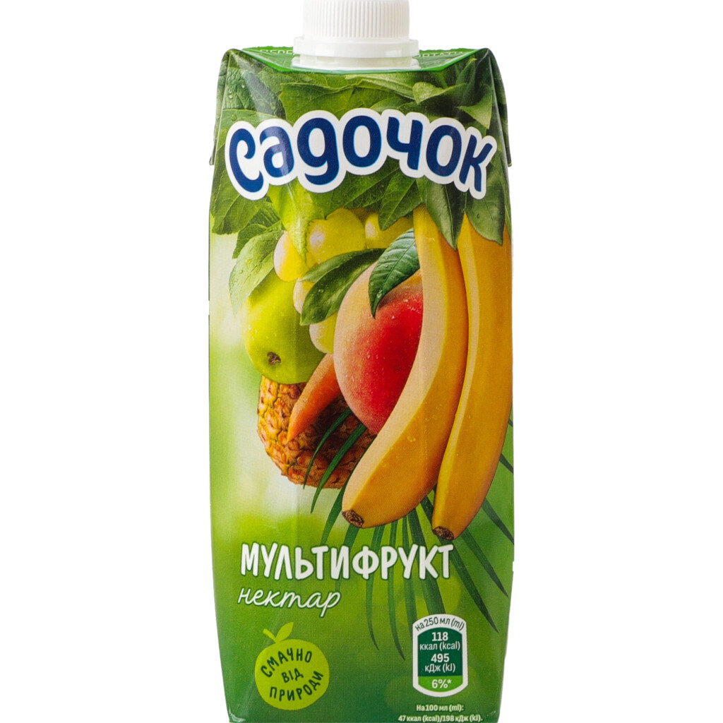 Нектар Садочок мультифрукт, 0,5л (4823063105293)
