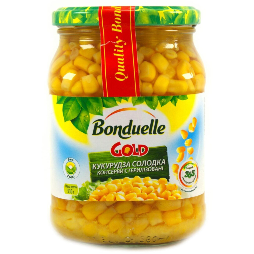 Кукуруза Bonduelle Gold нежная сладкая, 530г (3083680015424)