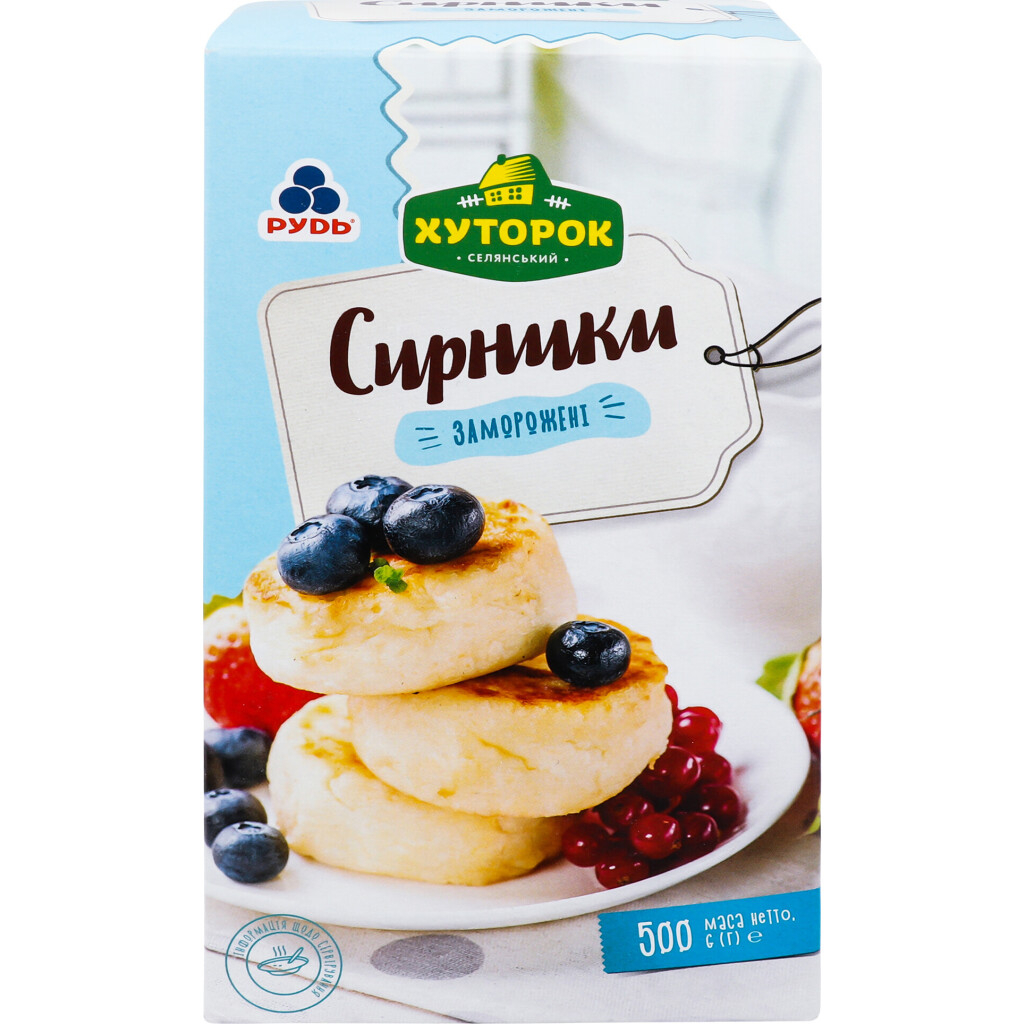 Сырники Хуторок замороженные, 500г (4823097802847)