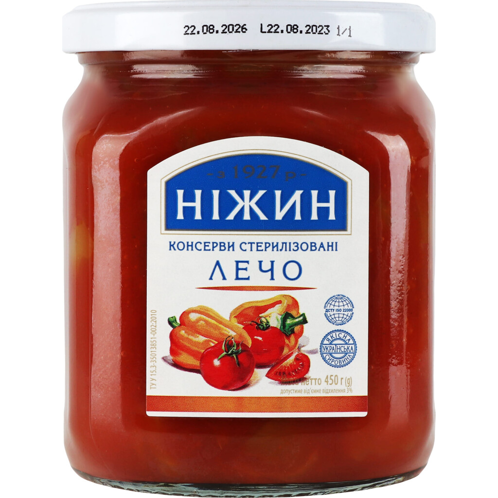 Лечо Ніжин, 450г (4823006801435)