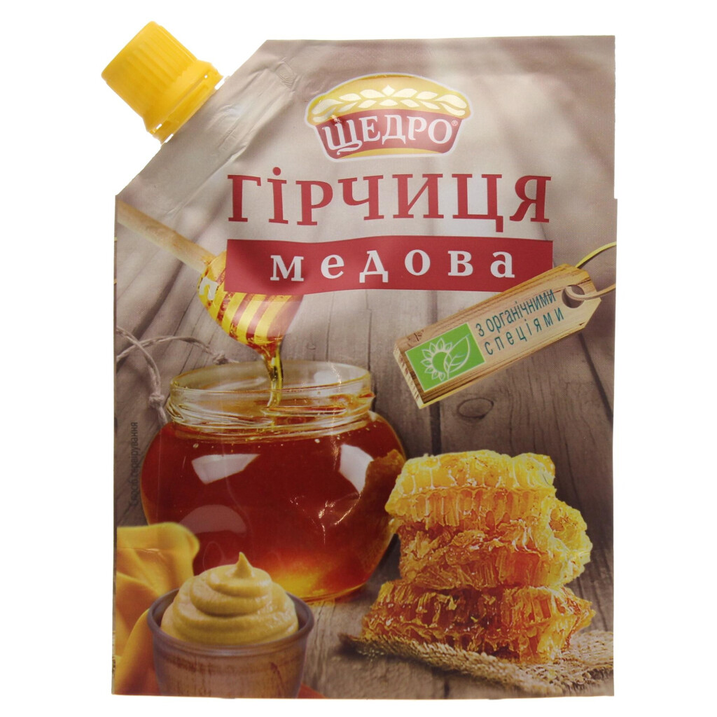 Горчица Щедро Медовая, 120г (4823097400210) | Продмаг