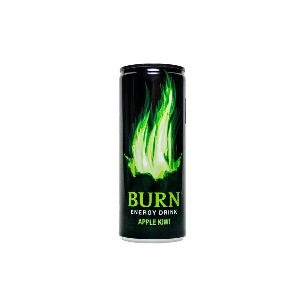 Напиток энергетический Burn Apple Kivi б/алк ж/б, 250мл (5060466511040)
