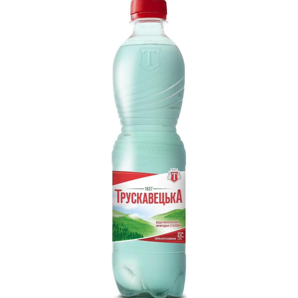 Вода минеральная Трускавецька сильногазирована пэт, 0,5л (4820124820188)