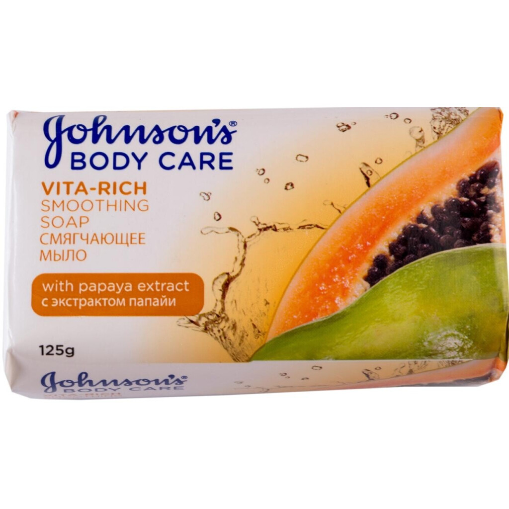 Мыло Johnson's с экстрактом папайи, 125г (3574661239521)