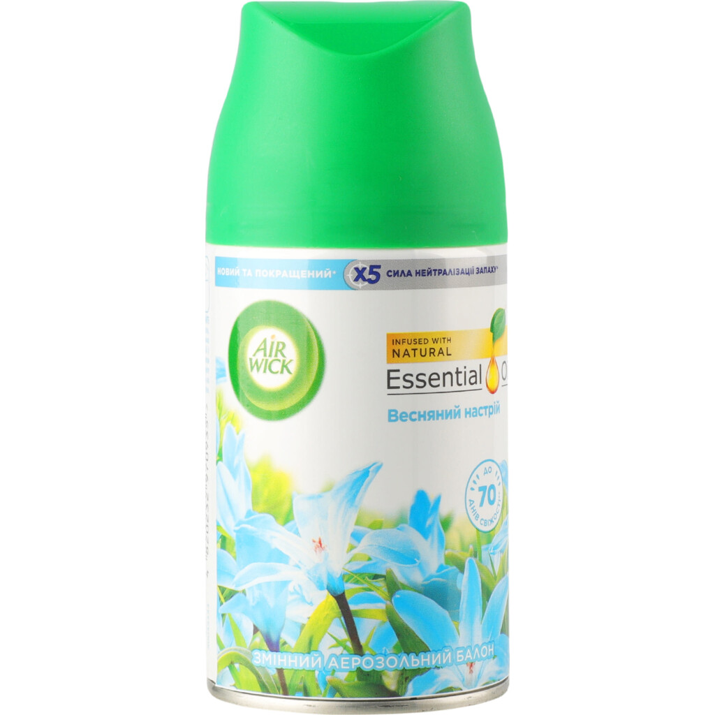Баллон сменный аэрозольный Air Wick Pure Весеннее настроение, 250мл (4820232970935)