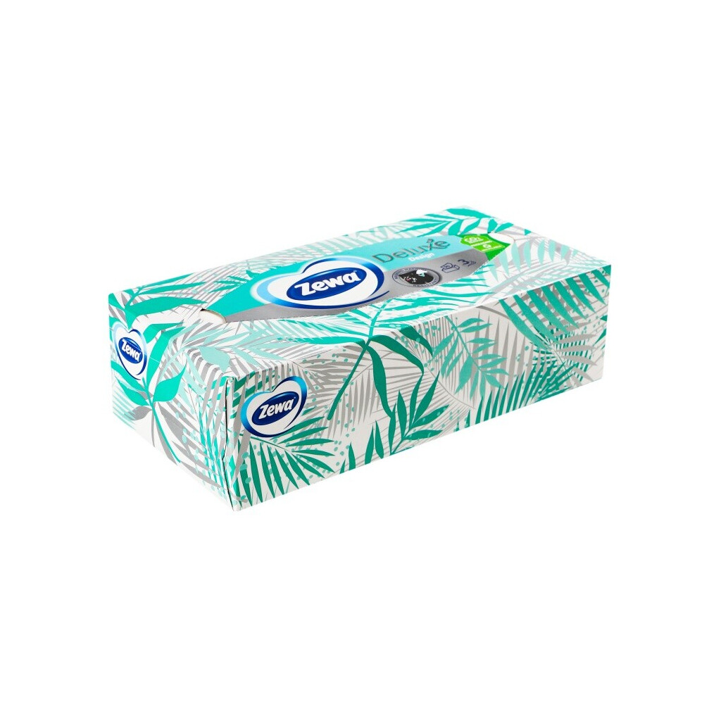 Серветки паперові Zewa Soft&Strong 3-шарові косметичні, 90шт (4006670128002)