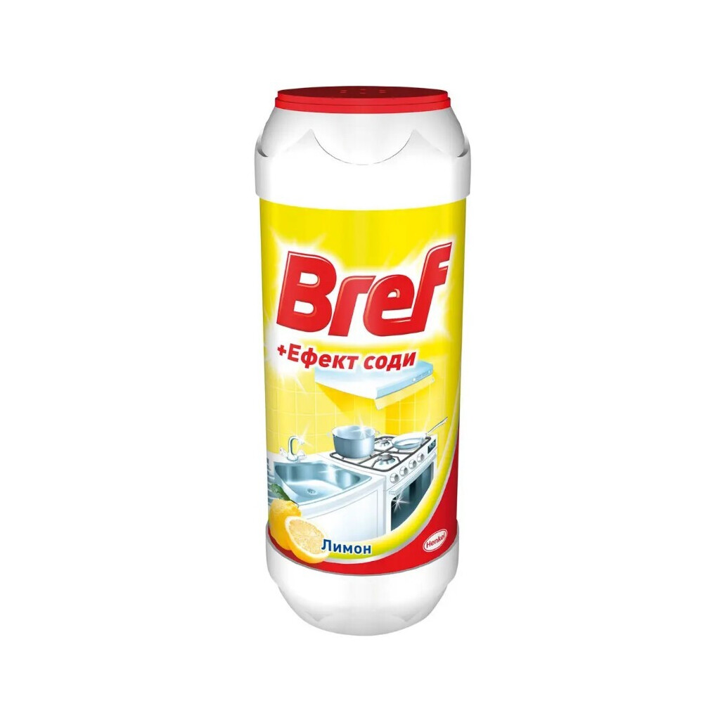 Средство чистящее Bref Лимон с эффектом соды для кухни, 500г (9000100254953)