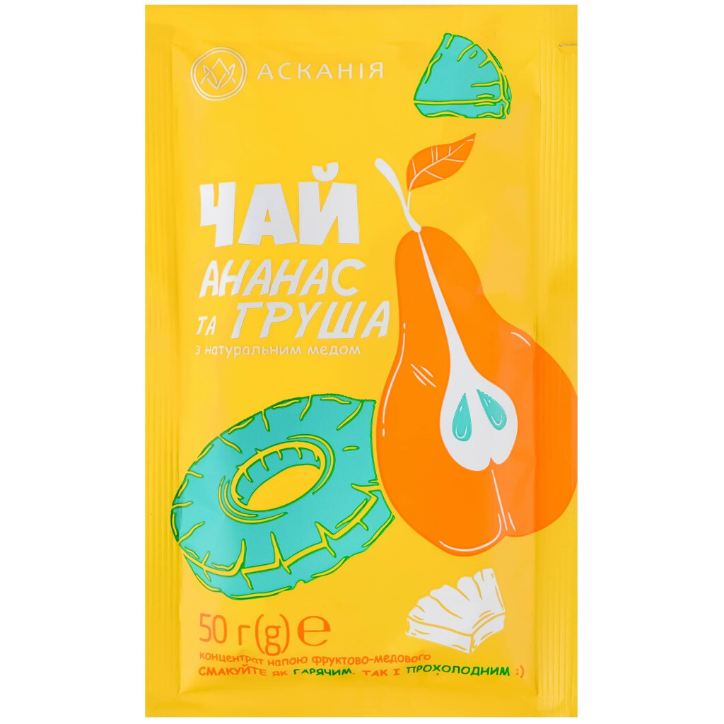 Чай концентрированный Асканія Ананас и груша, 50г (4820071648354)