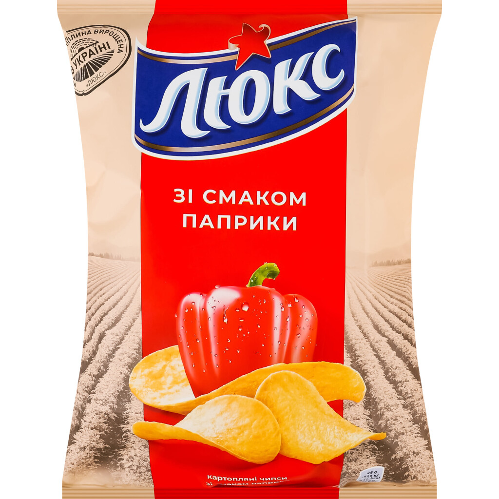 Чипсы Люкс со вкусом паприки, 105г (7622202394003)