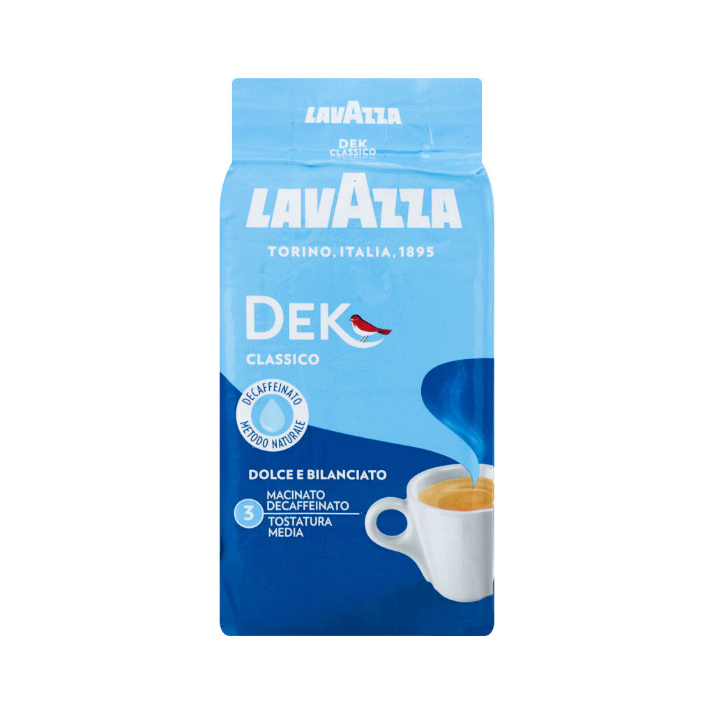 Кофе молотый Lavazza Dek Classico, 250г (8000070011281)