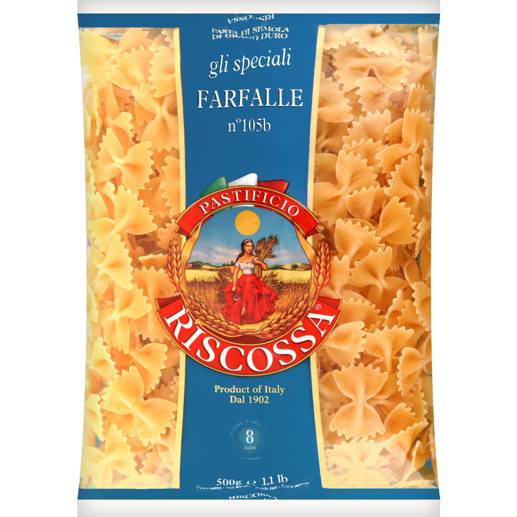 Макаронные изделия Riscossa Farfalle, 500г (8011780810521)