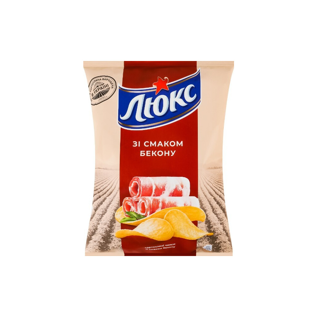 Чипси Люкс зі смаком бекону, 105г (7622202394096)
