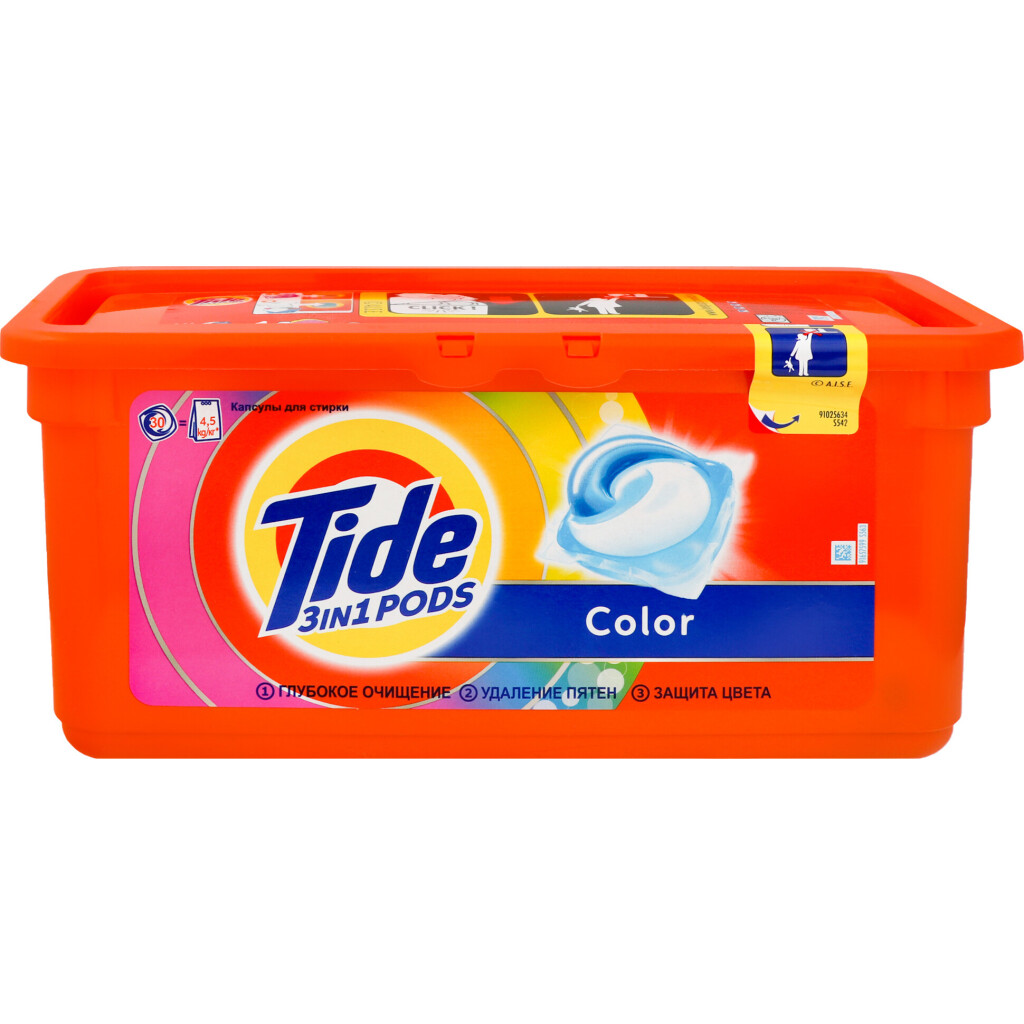 Капсулы для стирки Tide Color, 30*24,8г (8001090758491)