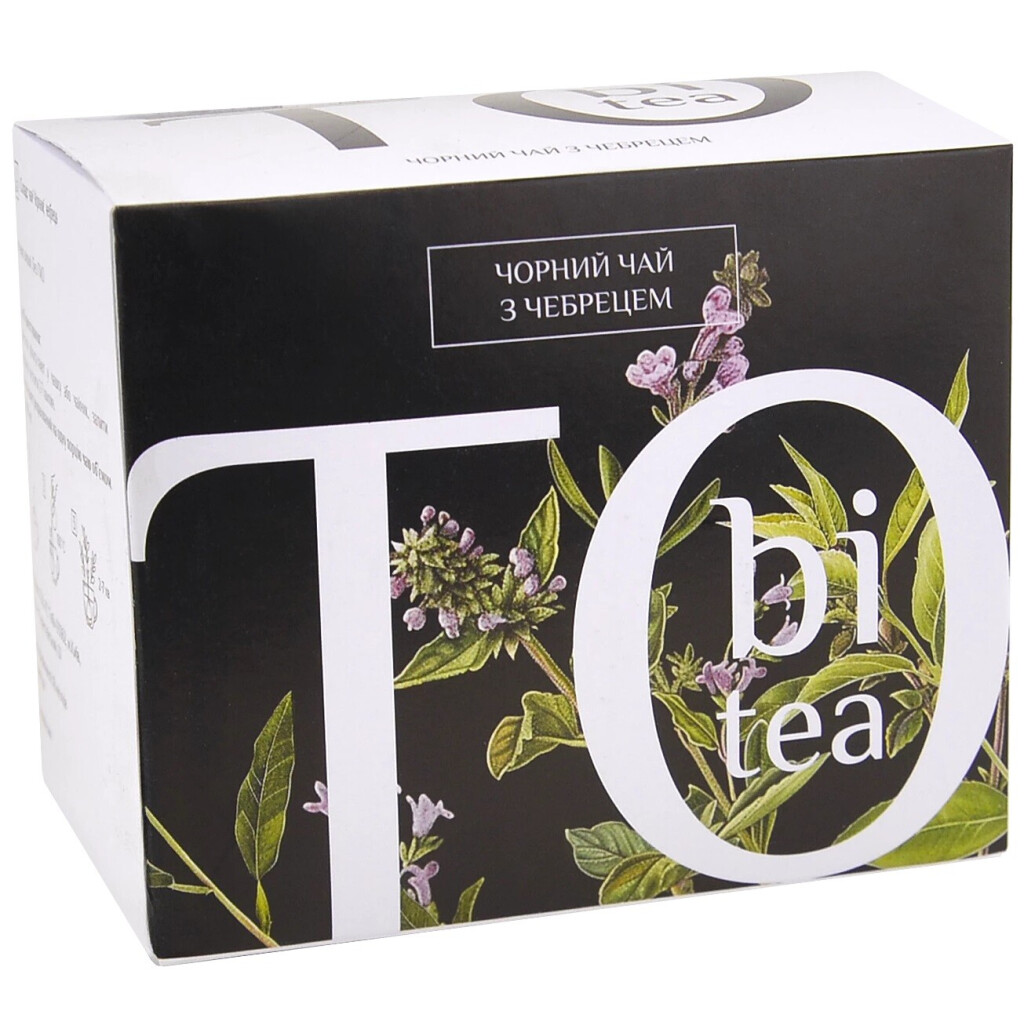 Чай черный Tobi с чабрецом, 20*2,5г
