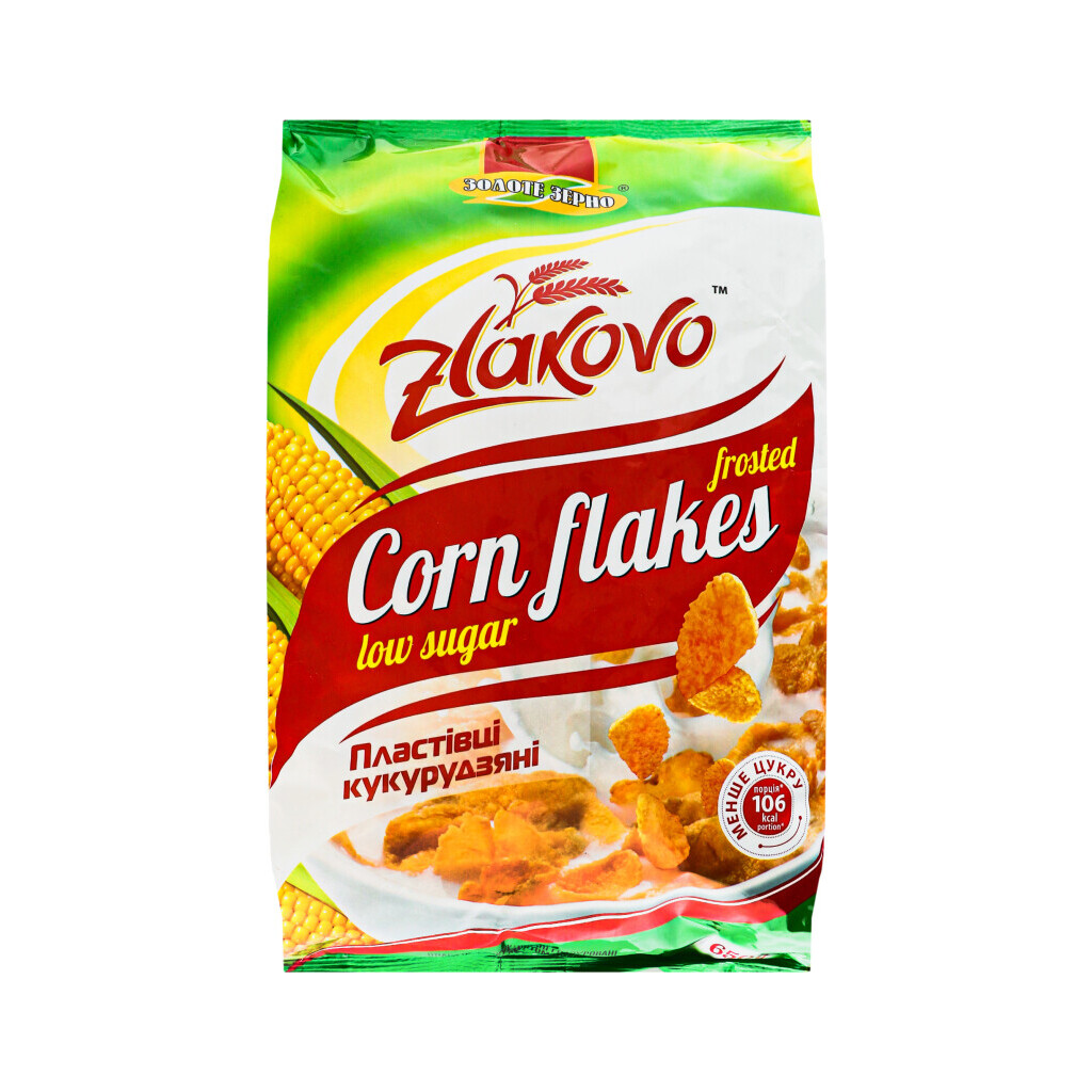 Пластівці кукурудзяні Zlakovo low sugar, 650г (4820017298643)