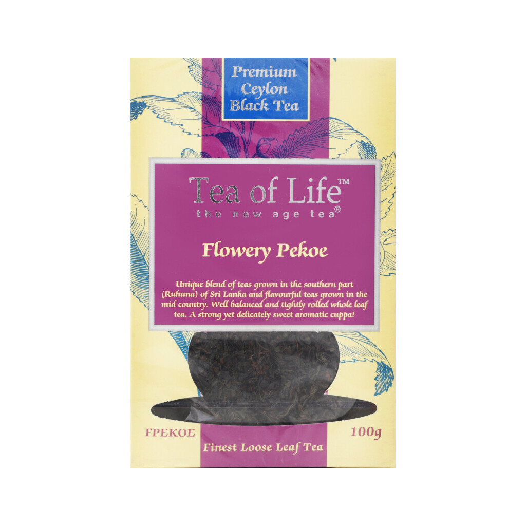 Чай чорний Tea of Life Flowery Pekoe листовий, 100г (0680275045007)