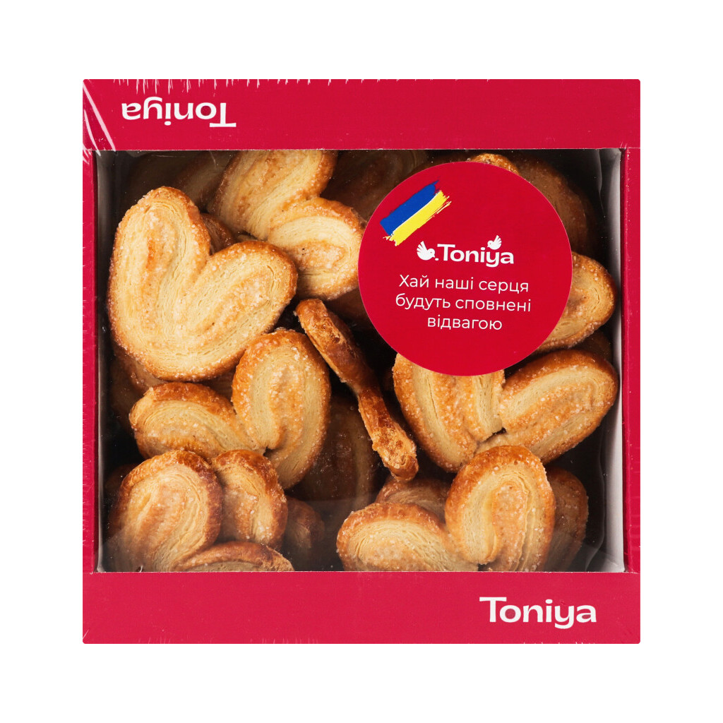 Печиво Toniya Вушка здобне листкове, 300г (4820208381192)