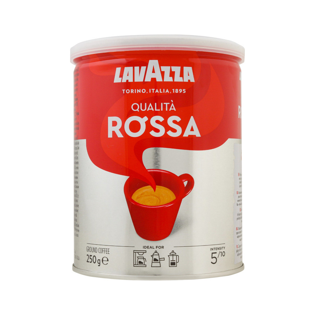 Кофе молотый Lavazza Qualita Rossa ж/б, 250г (8000070035935)