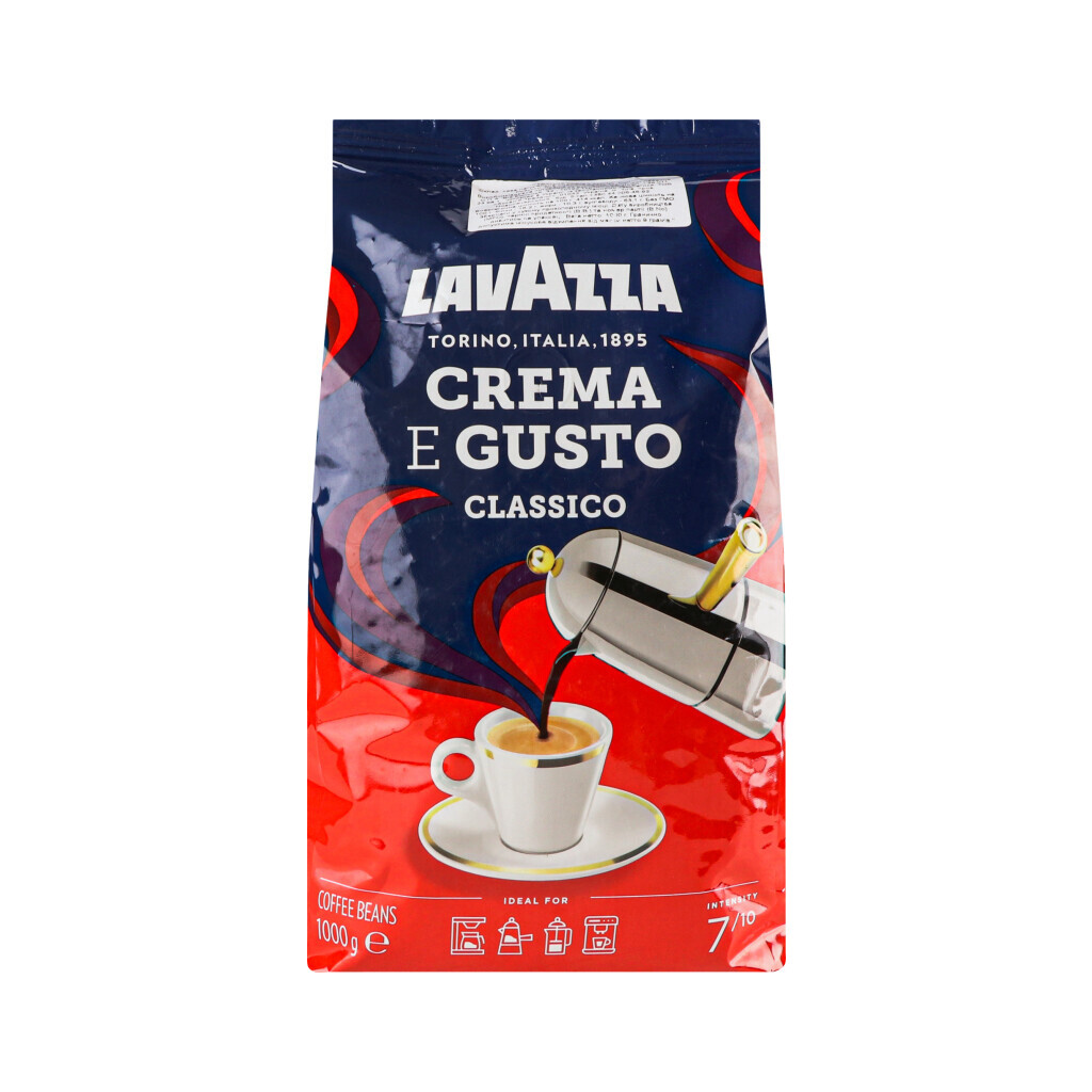 Кава в зернах Lavazza Crema e Gusto Classic, 1кг (8000070051003)