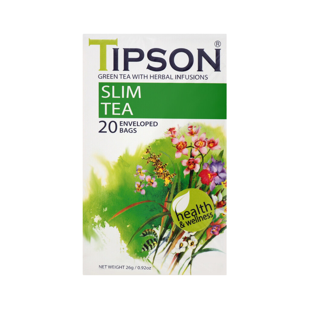 Суміш трав'яна Tipson Wellness Slim Tea, 20*1,3г (4792252936560)