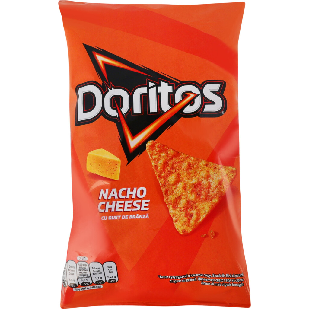 Чипси кукурудзяні Doritos зі смаком сиру, 90г (5941000030664)