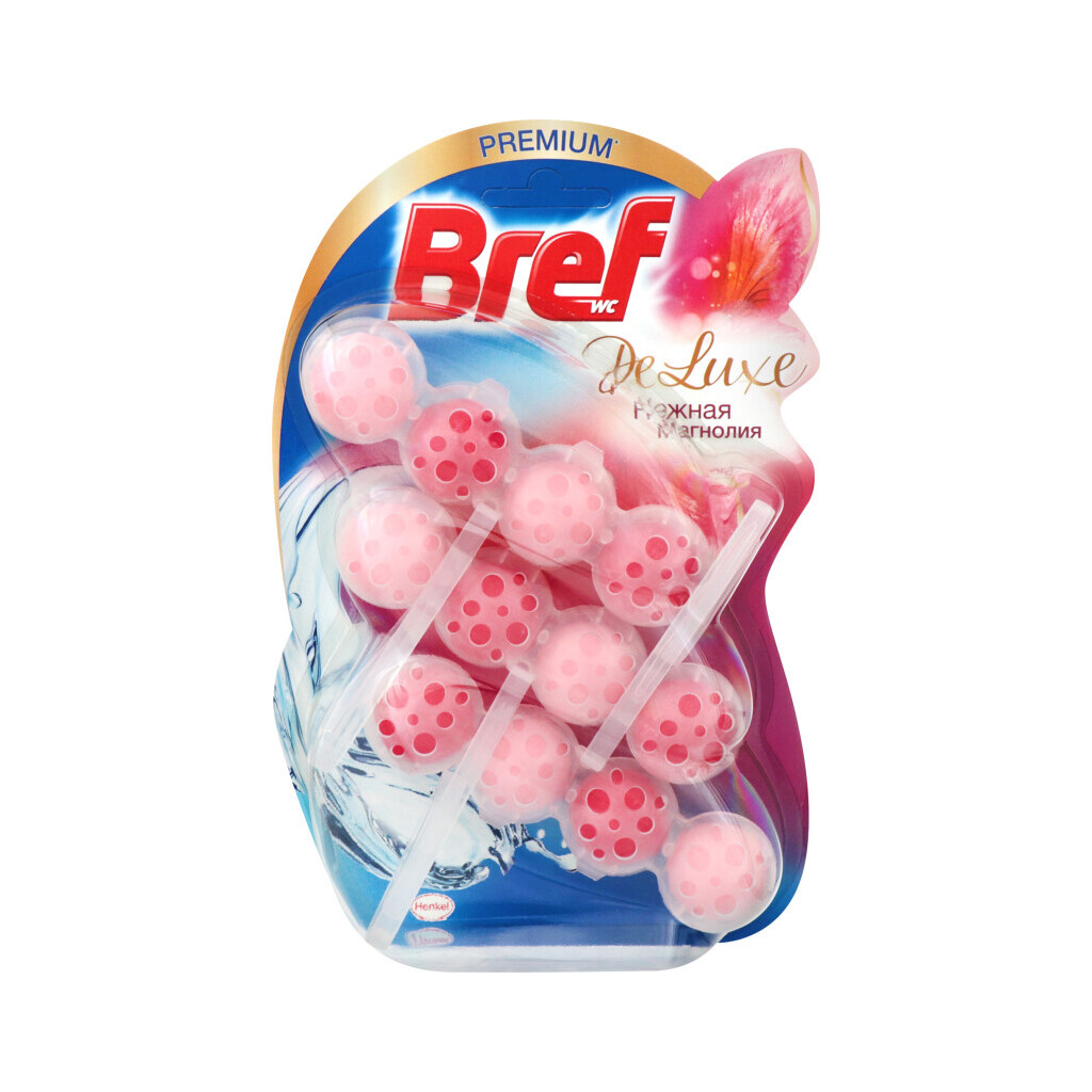 Блок для унітазу Bref DeLuxe Ніжна магнолія, 3*50г (9000101417258)