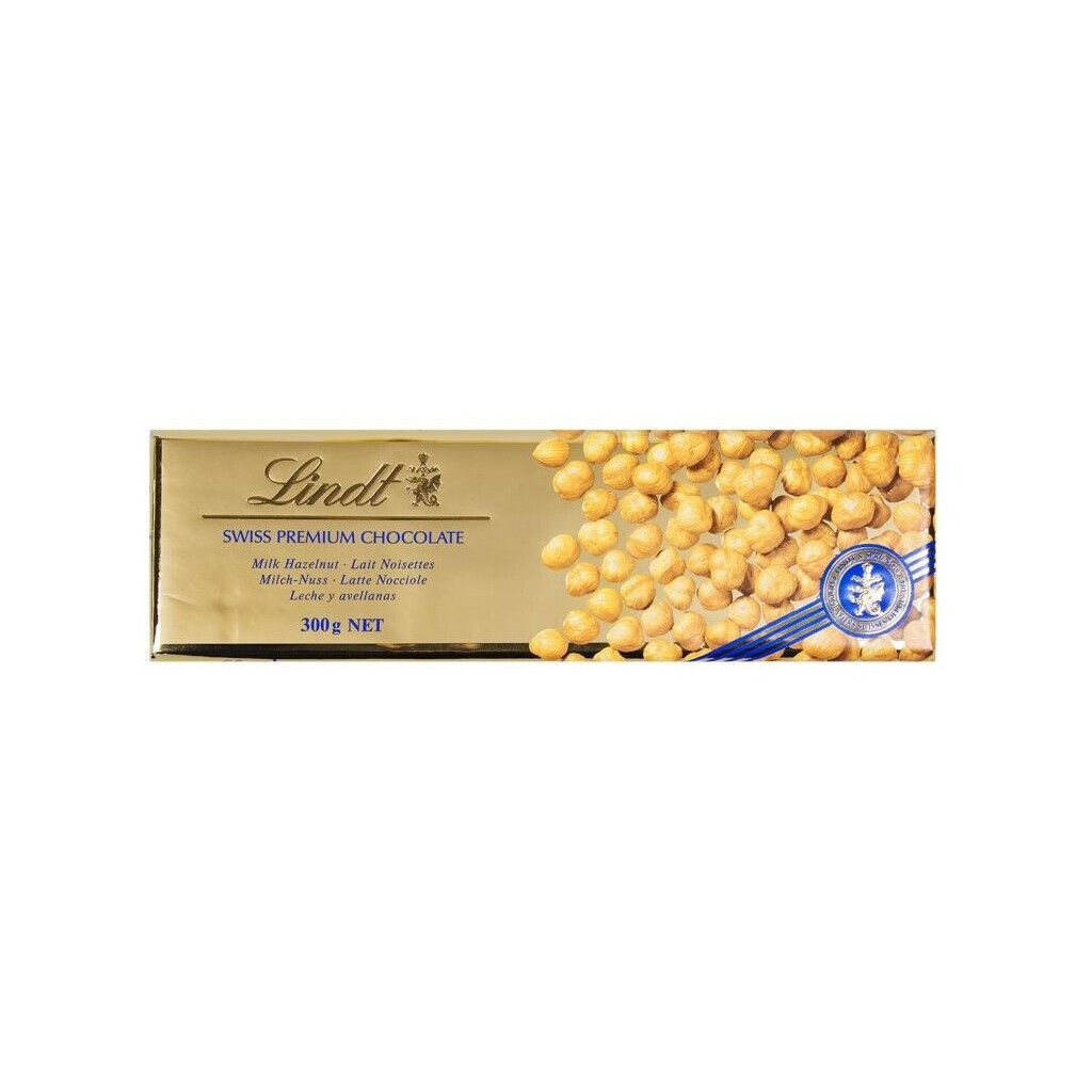 Шоколад Lindt молочный с орехом, 300г (7610400013864)