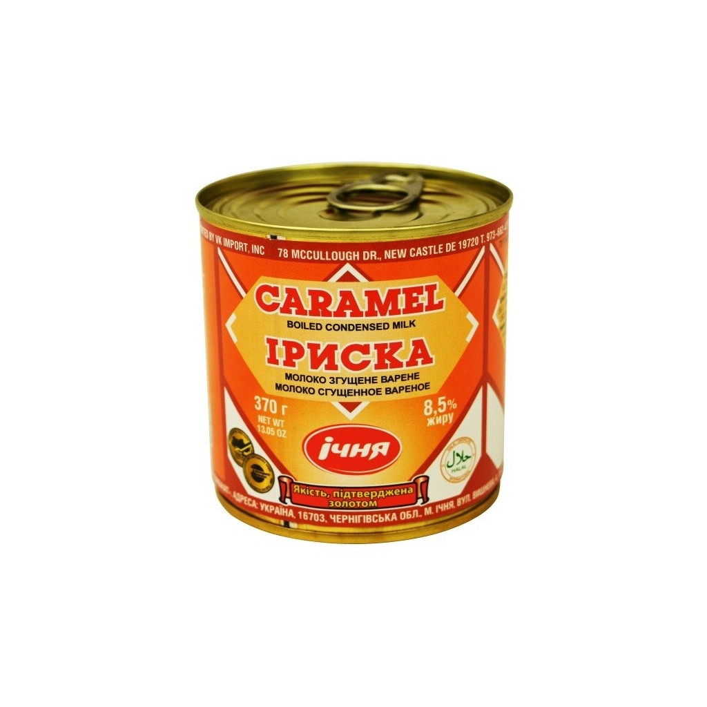 Молоко сгущенное Ічня Ириска 8,5% ж/б, 370г (4820103341901)
