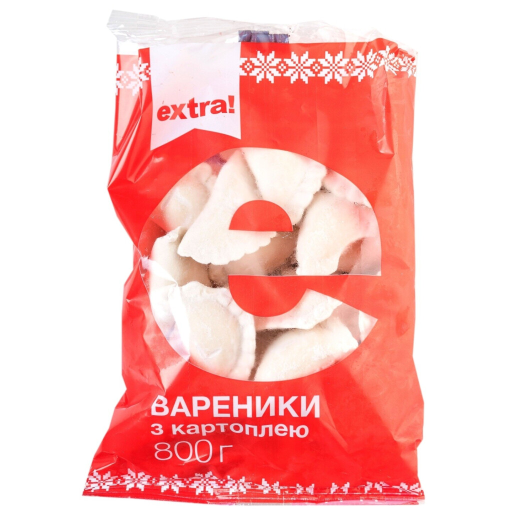 Вареники Extra! с картошкой, 800г (4824034011643)