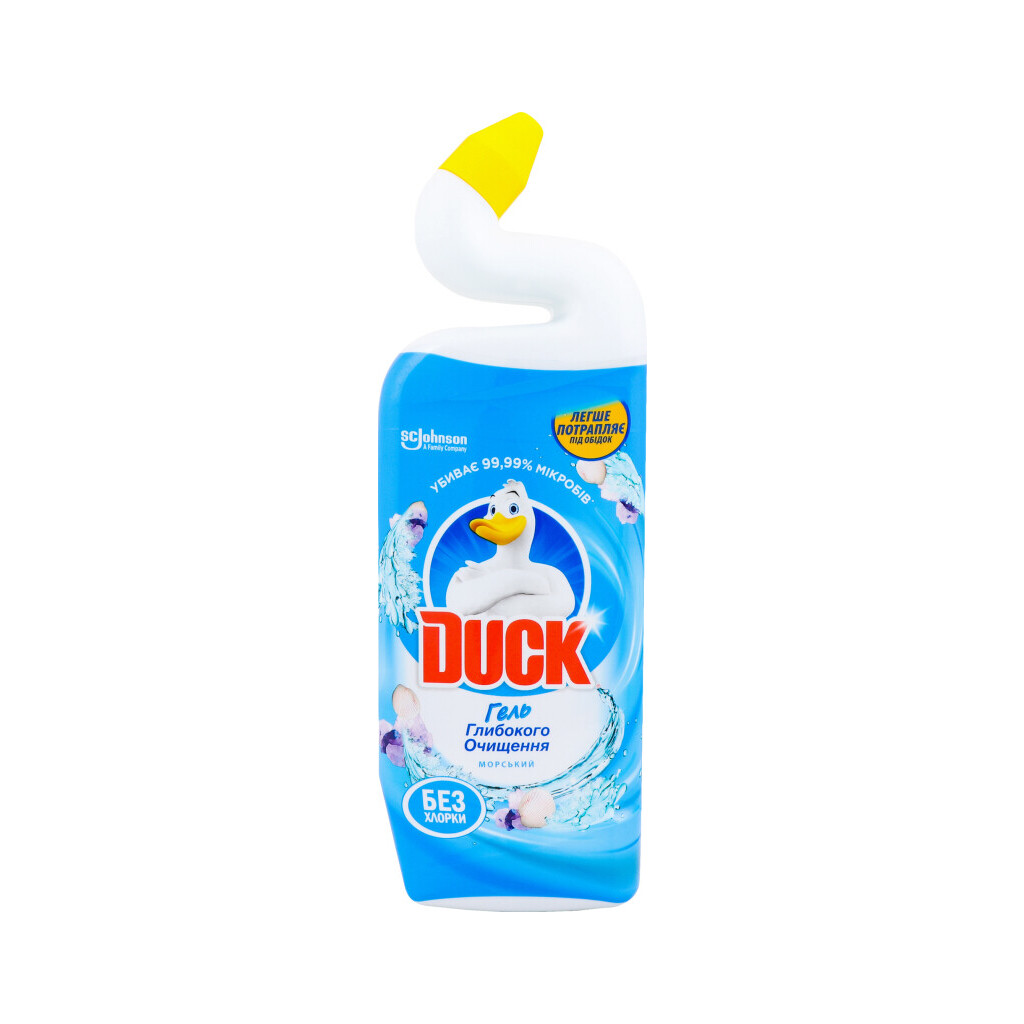 Гель для чистки унитаза Duck Морской, 500мл (4823002000719)