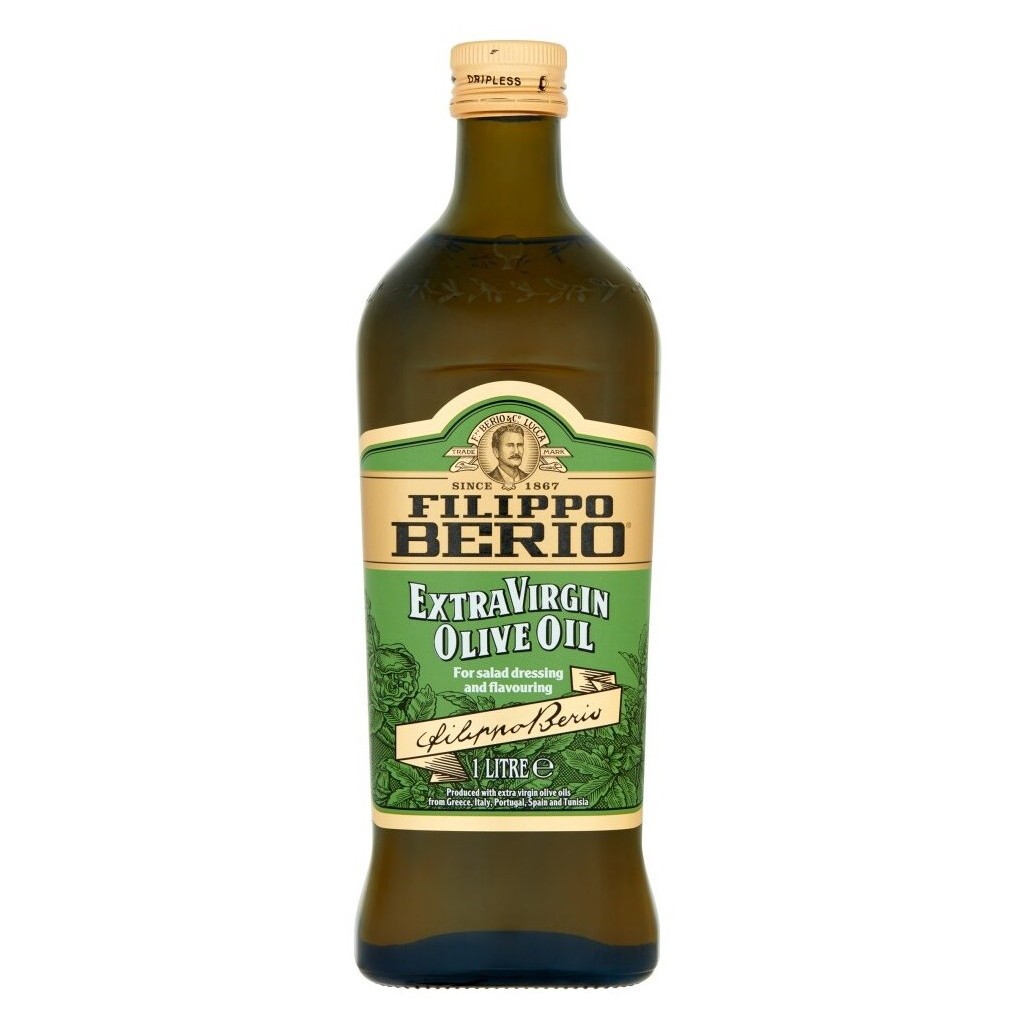 Масло оливковое Filippo Berio Extra Virgin с/б, 1л (8002210500303)
