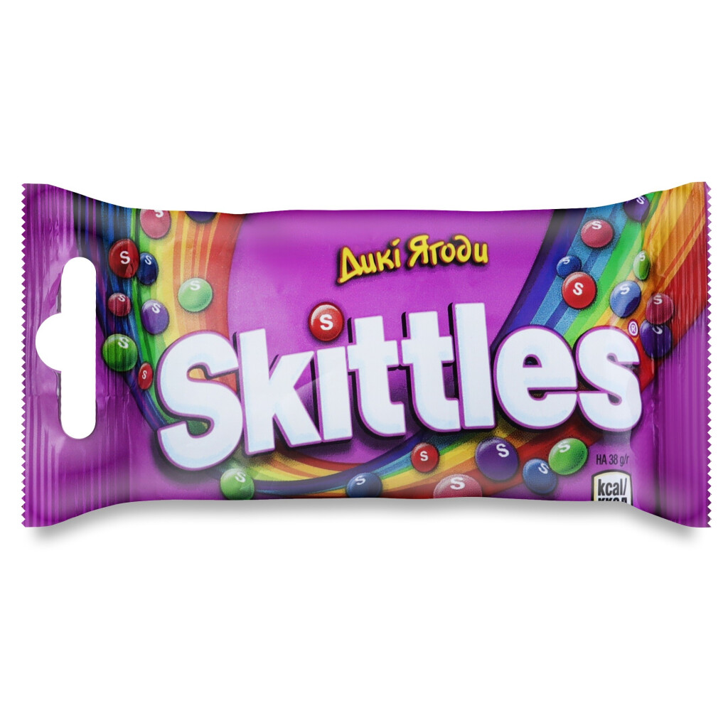 Драже Skittles Лесные ягоды, 38г (4009900460187)