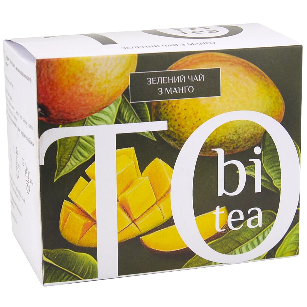 Чай зеленый Tobi с манго, 20*2,5г