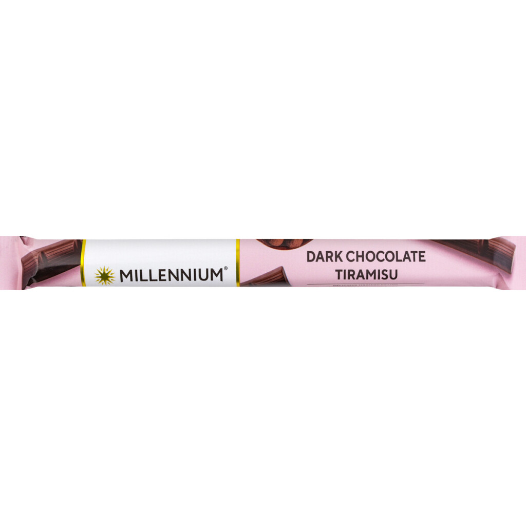 Шоколад черный Millennium с начинкой тирамису, 38г (4820075503888)