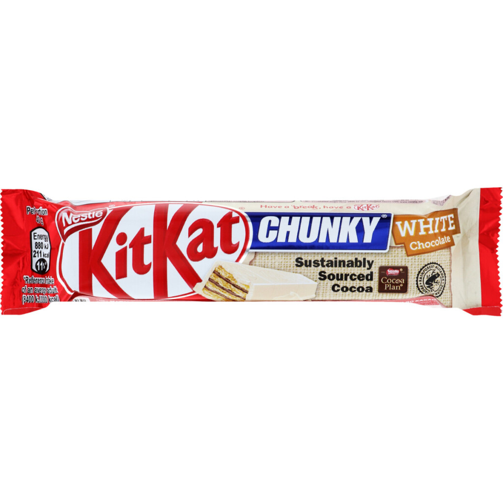 Батончик Kit Kat Chunky в білому шоколаді, 40г (3800020403655)