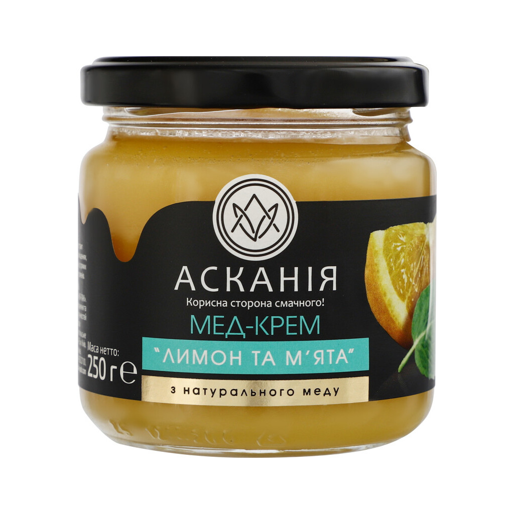 Крем-мед Асканія Лимон и мята, 250г (4820071642376)