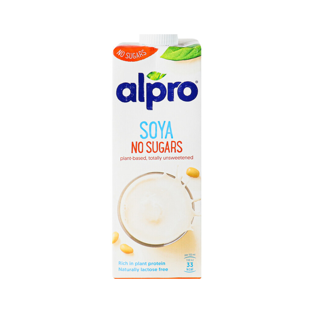 Напій соєвий Alpro Soya без цукру, 1л (5411188543398)